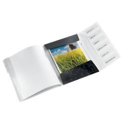 Clasificador WOW. PP. 6 separadores. DIN A4, negro