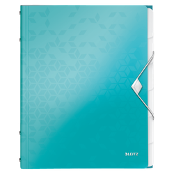 Clasificador WOW. PP. 6 separadores. DIN A4, turquesa