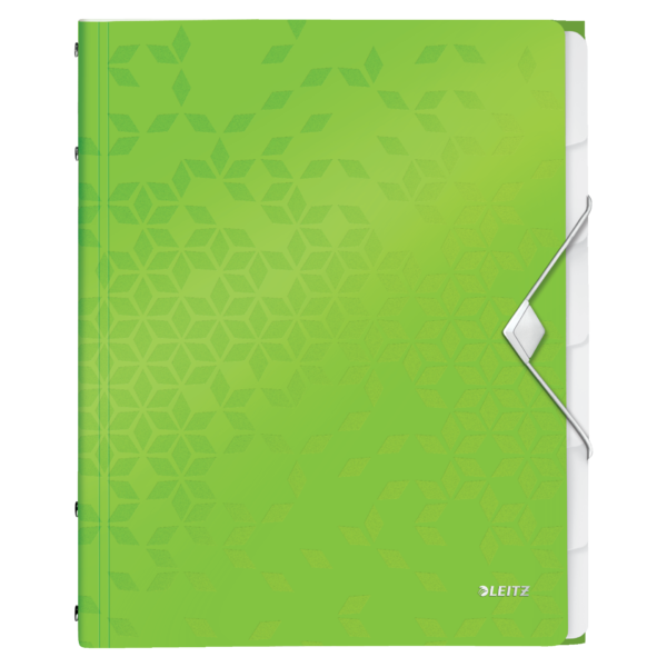 Clasificador WOW. PP. 6 separadores. DIN A4, verde