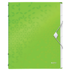 Clasificador WOW. PP. 6 separadores. DIN A4, verde