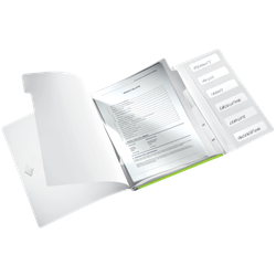 Clasificador WOW. PP. 6 separadores. DIN A4, verde