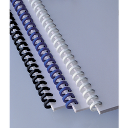 CLICKS DE ENCUADERNACIÓN CLICKBIND 16MM COLOR BLANCO (CAPACIDAD 145 HOJAS). CAJA DE 50 UNIDADES