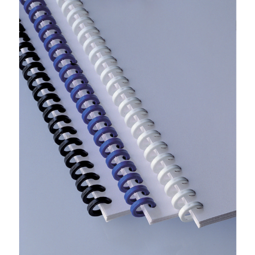 CLICKS DE ENCUADERNACIÓN CLICKBIND 16MM COLOR BLANCO (CAPACIDAD 145 HOJAS). CAJA DE 50 UNIDADES
