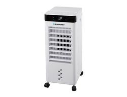 Climatizador evaporativo blaupunkt 65w deposito 8l 3 velocidades hasta 20 m2 con ruedas y mando color blanco
