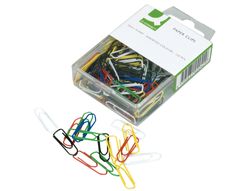 Clips Colores Q-Connect -26 mm -Caja de 125 Unidades