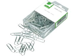 Clips Niquelados Q-Connect -26 mm -Caja de 125 Unidades