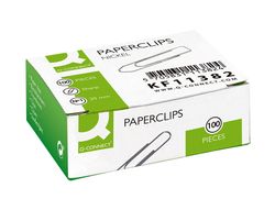 Clips niquelados q-connect n 1 picos 20 mm punta caja de 100 unidades