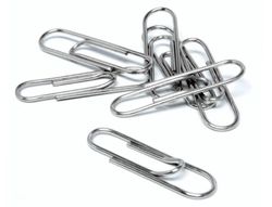 Clips Niquelados Q-Connect Nº1 20 mm Caja de 100