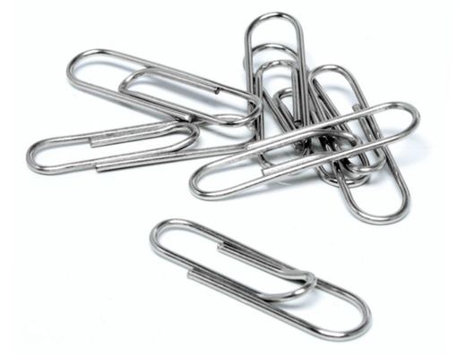 Clips Niquelados Q-Connect Nº1 20 mm Caja de 100