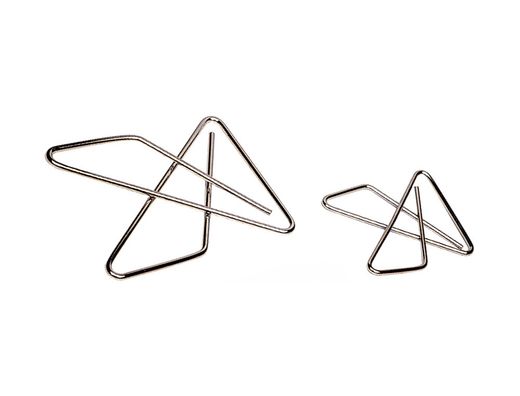 Clips Pajarita Niquelados -Caja de 12 Unidades 65 mm.