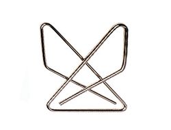 Clips Pajarita Niquelados -Caja de 50 Unidades 40 mm.