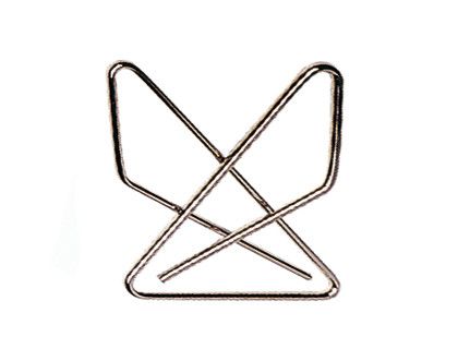 Clips Pajarita Niquelados -Caja de 50 Unidades 40 mm.