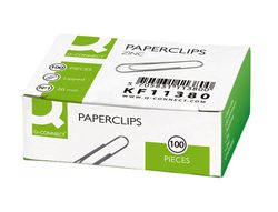 Clips zinc q-connect n 1 labiados 20 mm caja de 100 unidades