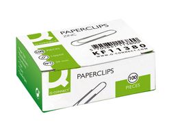 Clips zinc q-connect n 1 labiados 20 mm caja de 100 unidades