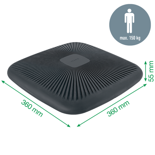 Cojín de asiento Active Ergo Wobble, gris oscuro