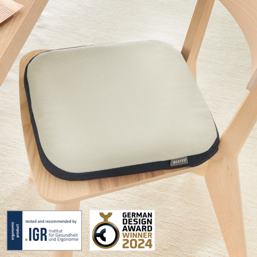 Cojín de asiento Active Wobble con funda, gris
