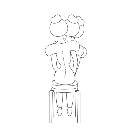 Cojín de asiento Active Wobble con funda, gris