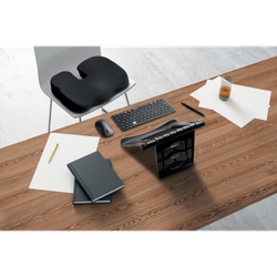 Cojín Kensington de gel frío y viscoelástica negro