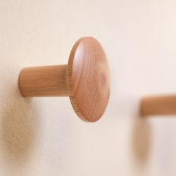 Colgador de madera Bergamo Ø5,5x5,5 cm