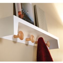Colgador perchero de madera Bergamo 70x10x10 cm