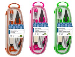 Compas liderpapel adaptador un iversal minas afilaminas y goma colores surtidos