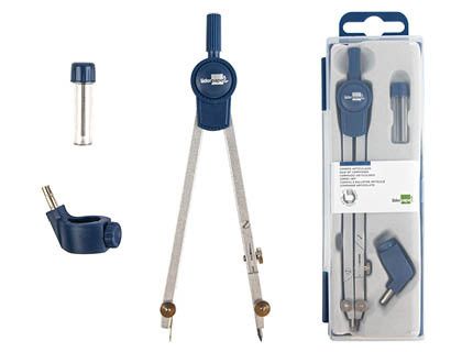 Compas liderpapel articulado -con adaptador universal