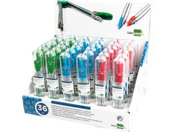 Compás Liderpapel MP11 Con Protector De Punta - Mina 2 Mm, Longitud 11.5 Cm, Colores Surtidos