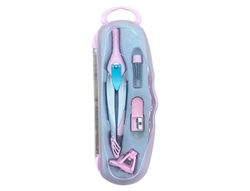 Compas liderpapel lock device con adaptador universal y tubo de minas color rosa claro