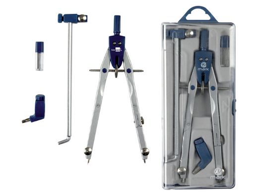 Compas Liderpapel Microtermico Bk-304 -Con Adaptador y Alargadera
