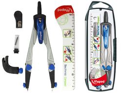 Compas technic 4 piezas gris Maped