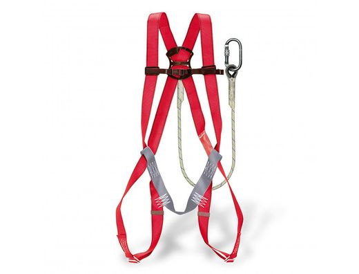 Conjunto anticaidas faru arnes p01 + cuerda c170 con 2 mosquetones virola + bolsa porta arnes