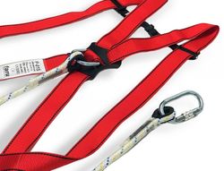Conjunto anticaidas faru arnes p01 + cuerda c170 con 2 mosquetones virola + bolsa porta arnes