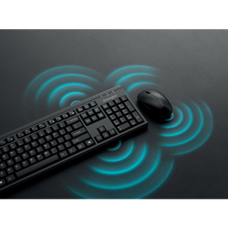 Conjunto de ratón y teclado Kensington KM270 EQ inalámbrico, negro