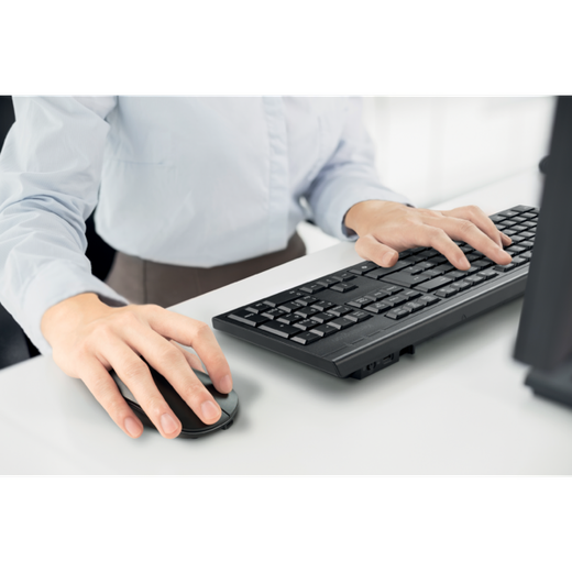 Conjunto de ratón y teclado Kensington KM270 EQ inalámbrico, negro