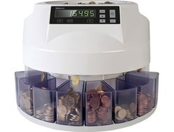 Contador y clasificador de monedas safescan 1250eur velocidad 200 monedas / minuto capacidad 500 monedas