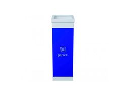 Contenedor papelera reciclaje paperflow con tapa poliestireno para papeles 60 l 76x36,3x26,3 cm