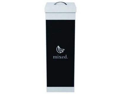Contenedor papelera reciclaje paperflow con tapa poliestireno para residuos organicos 60 l 76x36,3x26,3