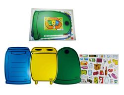 Contenedores + piezas de reciclaje (3 distintos)