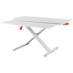 Convertidor de escritorio con bandeja para teclado Leitz Ergo Cosy, gris