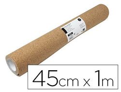 Corcho liderpapel adhesivo ancho 45cm longitud 1m espesor 1mm en rollo