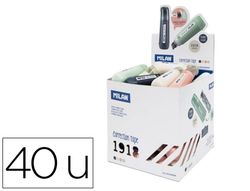 Corrector milan cinta 5 mm x 6 m cilindrico serie 1918 expositor de 40 unidades