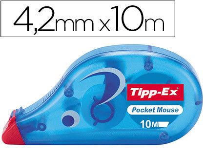 Corrector Tipp-Ex Cinta -Pocket Mouse 4,2 mm X 10 M.