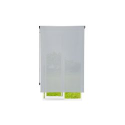 Cortina Enrollable 100 cm Ancho  x  200 cm Alto  - Color Perla Con Mecanico Gris