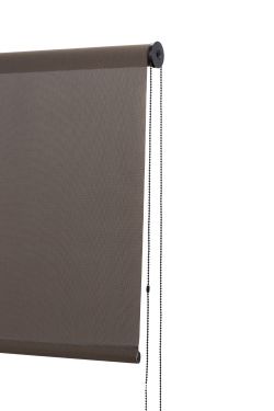 Cortina Enrollable 100 cm Ancho x 260 cm Alto - Color Perla Con Mecanico Gris