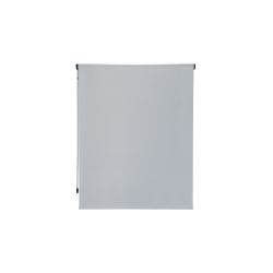 Cortina Enrollable 120 cm Ancho  x  160 cm Alto  - Color Blanco Perla Con Mecanico Negro