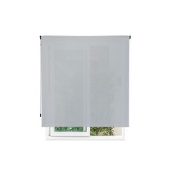 Cortina Enrollable 140 cm Ancho  x  200 cm Alto   - Color Antracita Con Mecanico Gris