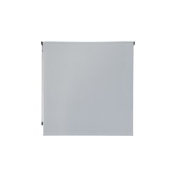 Cortina Enrollable 140 cm Ancho x 220 cm Alto - Color Blanco Con Mecanico Gris