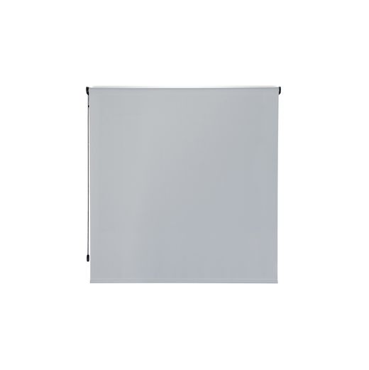 Cortina Enrollable 140 cm Ancho x 220 cm Alto - Color Blanco Con Mecanico Gris