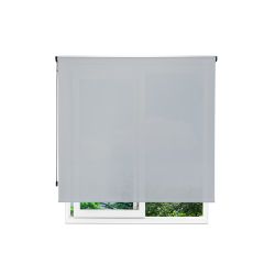 Cortina Enrollable 160 cm Ancho  x  240 cm Alto   - Color Perla Con Mecanico Negro