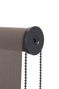 Cortina Enrollable 180 cm Ancho  x  200 cm Alto   - Color Perla Con Mecanico Negro